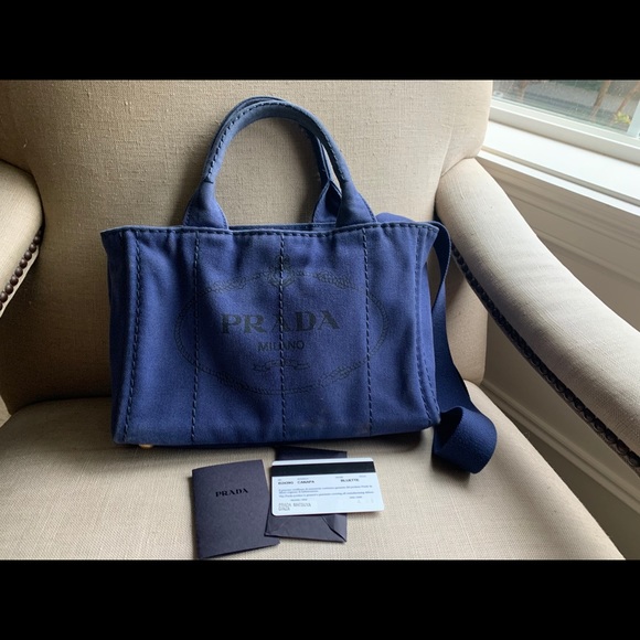 Prada Small Canapa Handbag/Crossbody - Picture 6 of 14